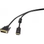 Renkforce RF-3301142 adaptador de cable de vídeo 1 m DisplayPort DVI-D negro (RF-3301142)