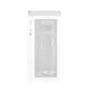 Caja de PC Montech X5M (W) Micro Tower, Blanco — Micro-ATX/Mini-ITX, compatible con fuentes ATX, 3x120 mm frontal, 1x120 mm trasero, 2 bahías de 3,5