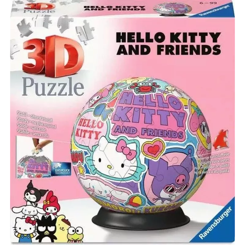 Puzle Ravensburger Hello Kitty 72 piezas Edad recomendada 6 a 99