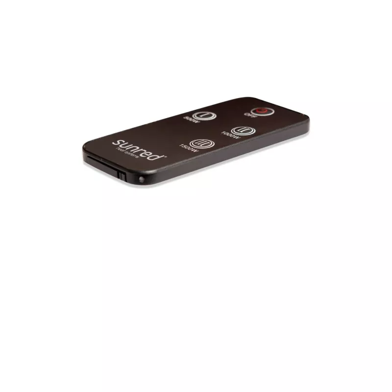 Calefactor infrarrojo SUNRED RDS-15W-B Fortuna Wall 1500 W, negro, IP55, montaje en pared