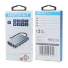 HUB 8en1 Adaptador USB C HDMI x2 USB VGA RJ45 PD