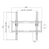 Soporte de pared para TV, inclinable, VESA, 32-55, máx. 35 kg