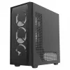 Caja de PC SAVIO Noctis Flow — Cube Mini-ITX/Micro-ATX/ATX, 3x120mm frontal, 1x120mm trasero, 2 bahías de 3,5 pulgadas + 3 de 2,5 pulgadas, cristal templado