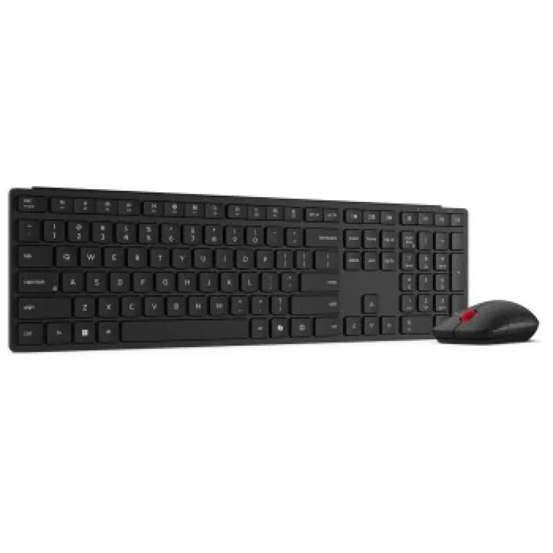 Combo inalámbrico de teclado y ratón Lenovo 6000 – conectividad multimodo, distribución nórdica