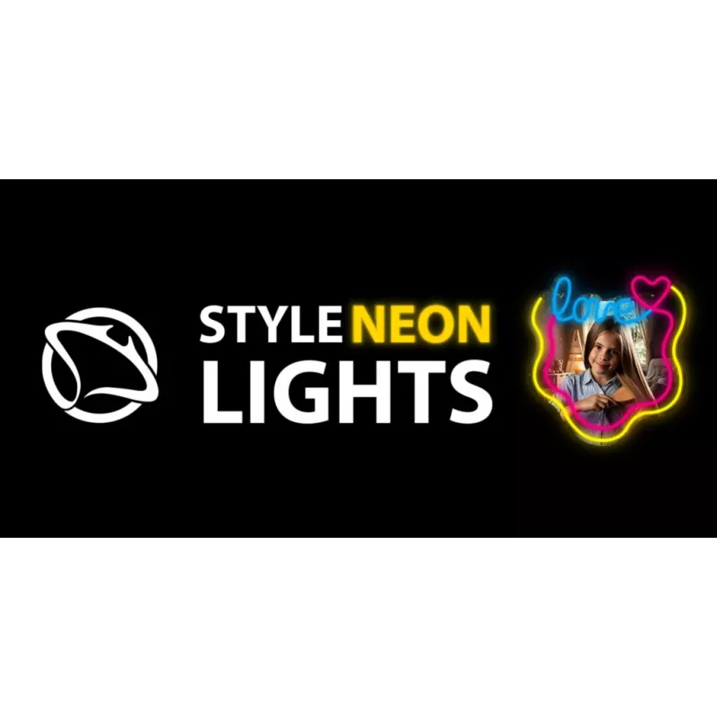 Luz LED de neón para espejo MANTA MASNL131MT – diseño 'LOVE', iluminación LED de neón integrada