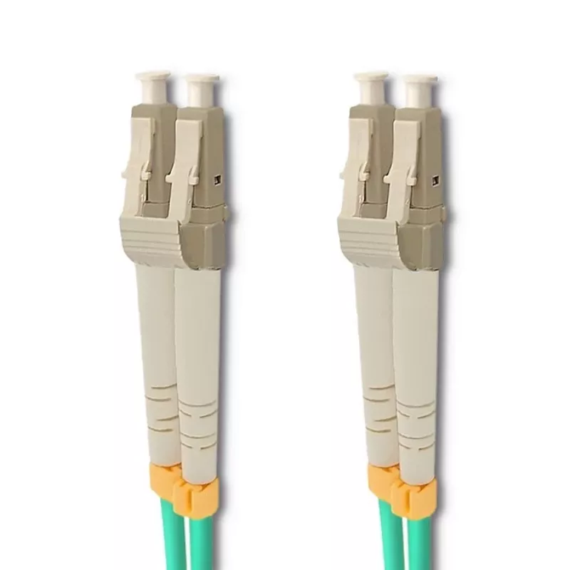 Qoltec - Cable de conexión - multimodo LC/UPC (M) a multimodo LC/UPC (M) - 1 m - fibra óptica - dúplex - 50/125 micrómetros - OM3 - libre de halógenos