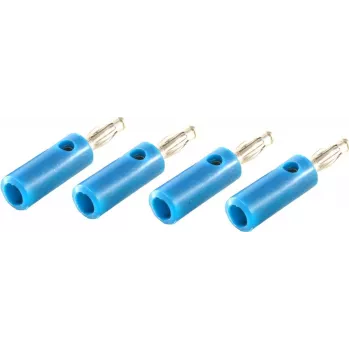 Conector de cable shiverpeaks BS56200-4B conector banana azul (BS56200-4B)