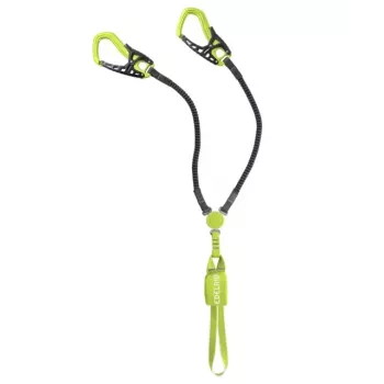 Arnés anticaídas y cinta de sujeción Edelrid Kabel COMFORT TRI — negro/verde, 532 g, peso mínimo del usuario 40 kg