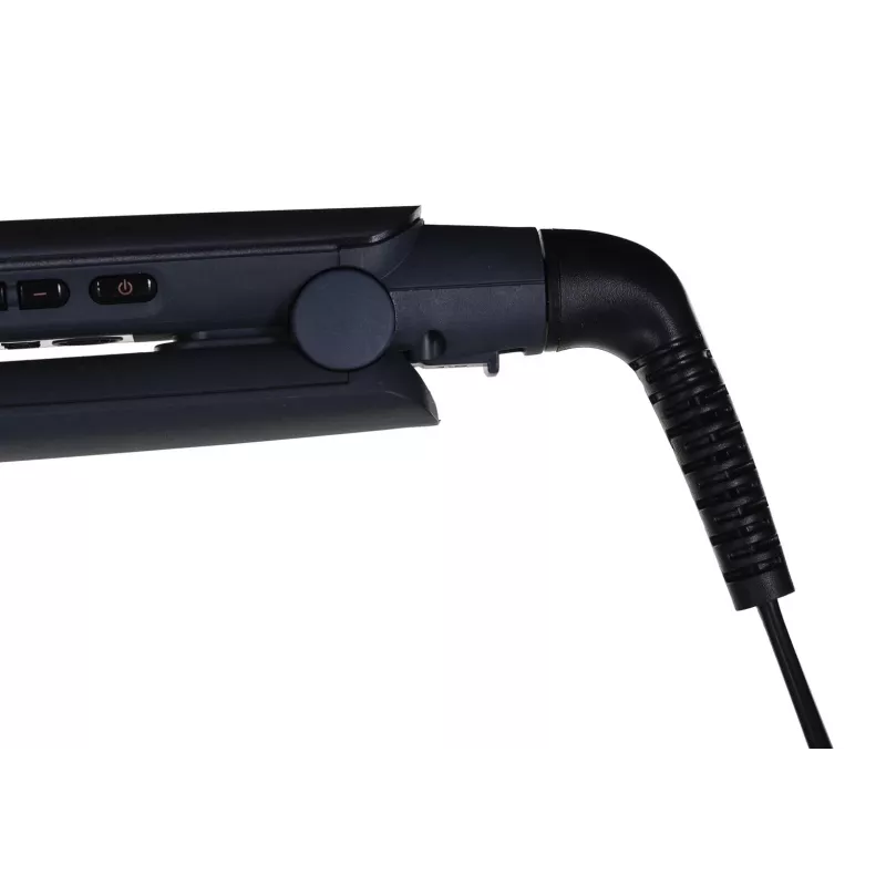 Plancha de pelo Remington S8598 Warm negro gris — placas de cerámica 11 cm, 5 niveles de calor, 160–230 °C, cable de 3 m, funda de transporte