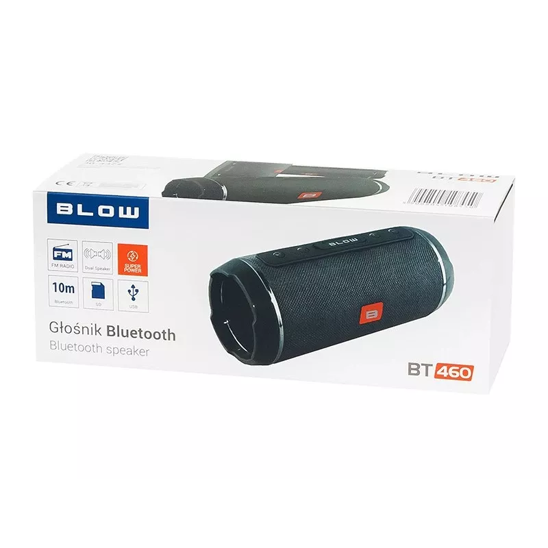 Altavoz portátil estéreo BLOW BT460 negro, plata 10 W
