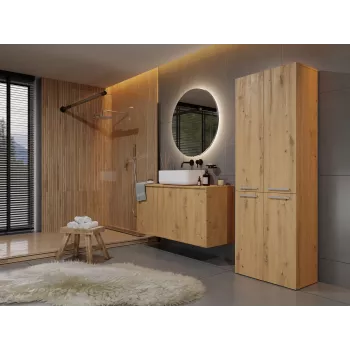 Mueble de baño Topeshop NEL 1K DD ART KPL roble