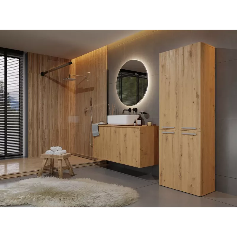 Mueble de baño Topeshop NEL 1K DD ART KPL roble