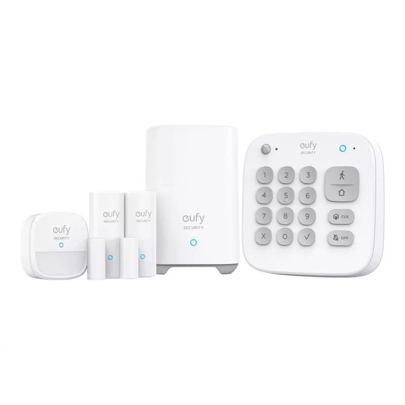 KIT DE ALARMA DE SEGURIDAD PARA EL HOGAR/5 PIEZAS T8990321 EUFY