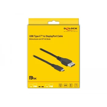 Cable USB Type-C a DisplayPort DeLOCK 86040 8K 60 Hz 1,5 m