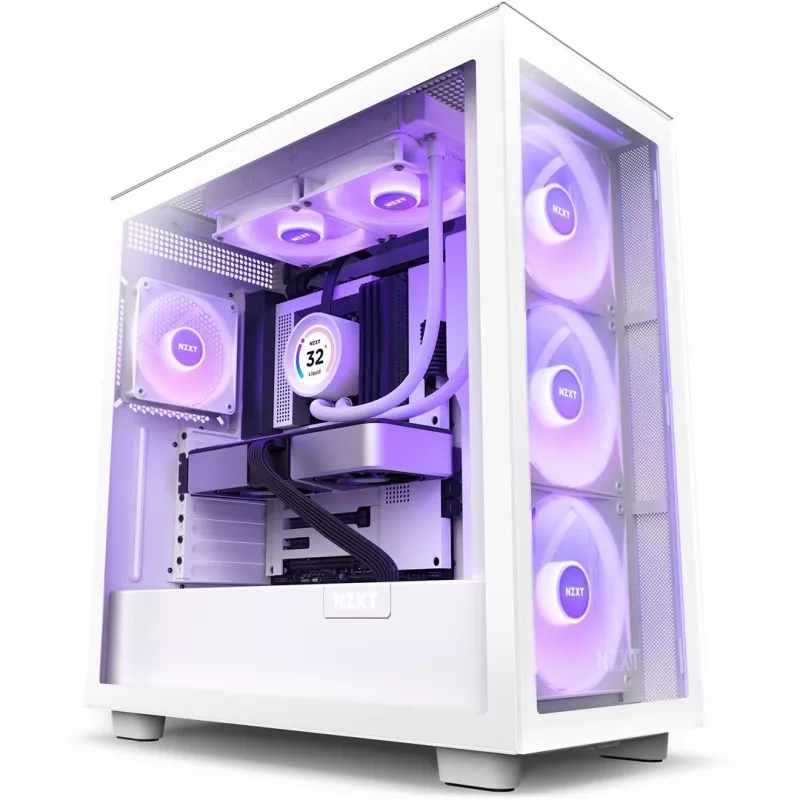 Refrigeración líquida todo en uno NZXT Kraken Elite 240 RGB 12 cm blanca