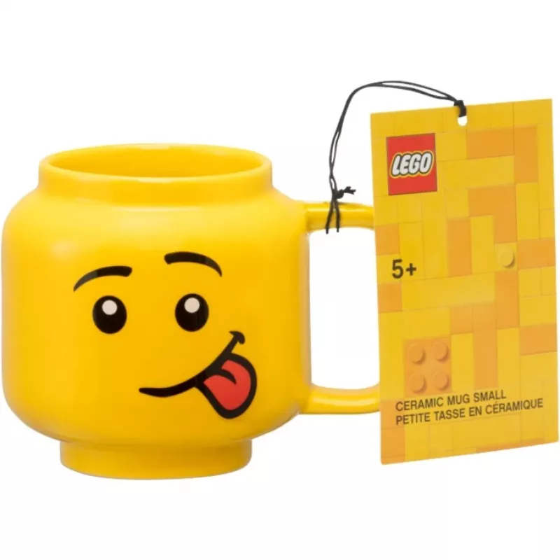 LEGO EYZ65827 Taza pequeña de cerámica con cara divertida 255 ml