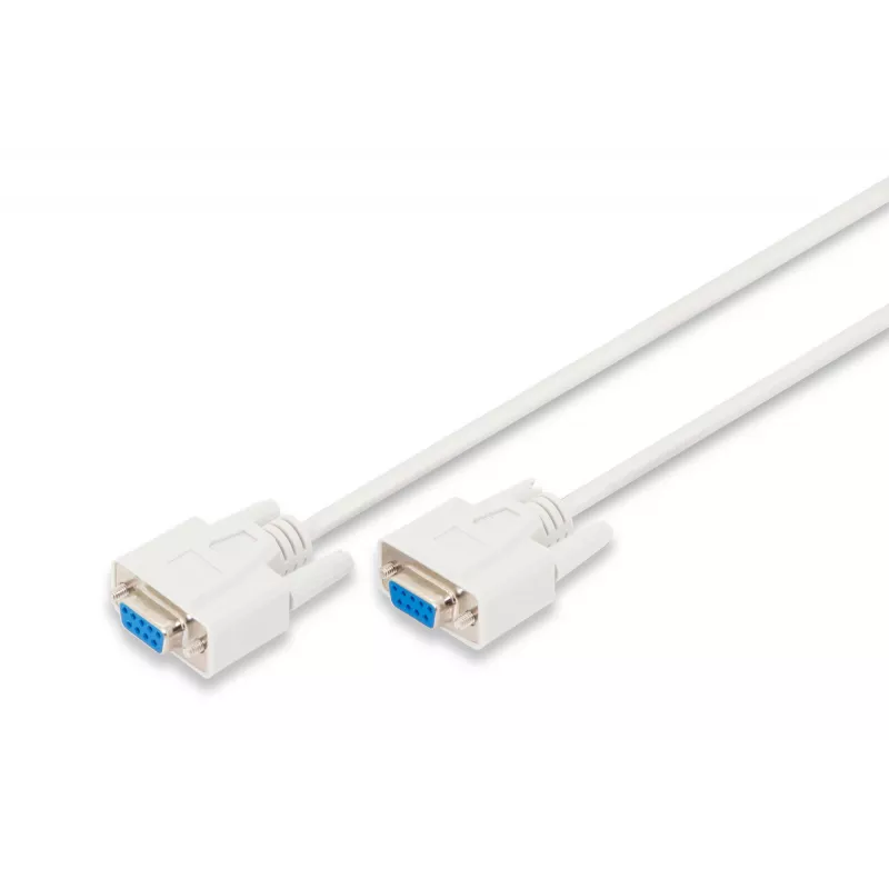 Digitus cable de conexión serie [1x conector hembra D-SUB 9 pol. - 1x conector hembra D-SUB 9 pol.] 2,00 m beige (AK-610106-020-E)