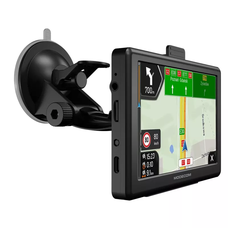 Navegador GPS para coche MODECOM FreeWAY CX 5.0, pantalla táctil de 5 pulgadas, 800x480, 8 GB de almacenamiento, 256 MB RAM, Windows CE 6.0, transmisor FM