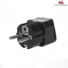 Maclean MCE155 adaptador de enchufe universal, toma UK a enchufe EU, negro