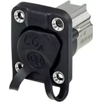 Conector RJ-45 Neutrik NE8FDX-Y6-W, aluminio – negro (NE8FDX-Y6-W)