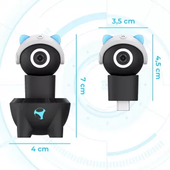 Cámara mini HD 2 en 1 Subsonic Playcam 1080 para Nintendo Switch 2 azul claro
