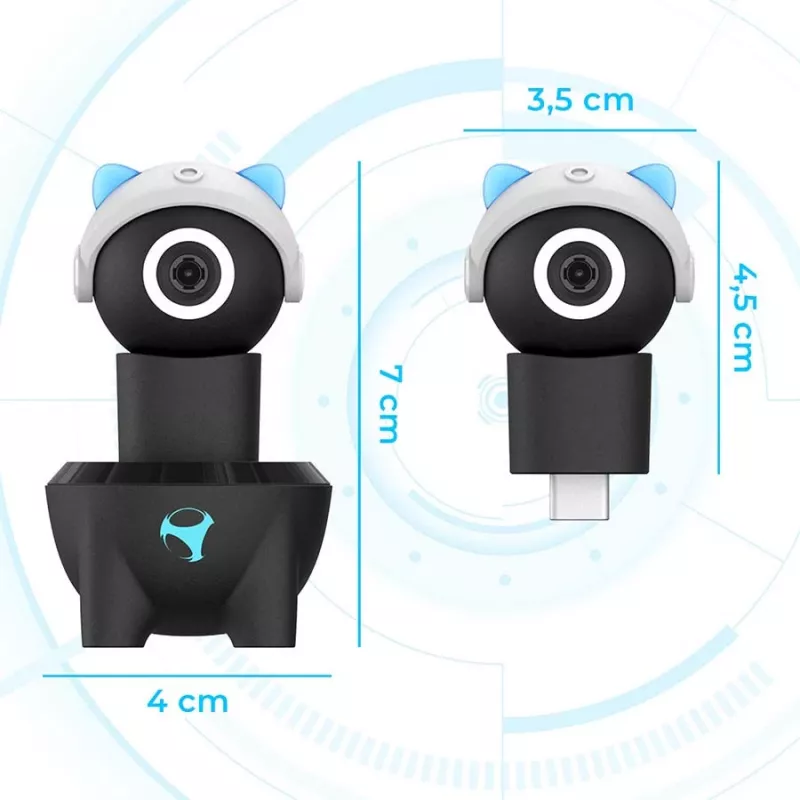 Cámara mini HD 2 en 1 Subsonic Playcam 1080 para Nintendo Switch 2 azul claro