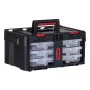 Caja de herramientas KETER Stack'N'Roll (17210831/253380) con 3 organizadores negra