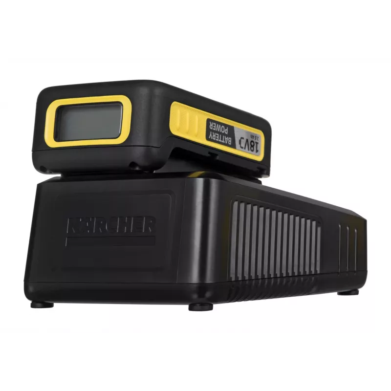 Set de batería y cargador Kärcher Power 18 V 2,5 Ah, 1 batería, 1 cargador, amarillo