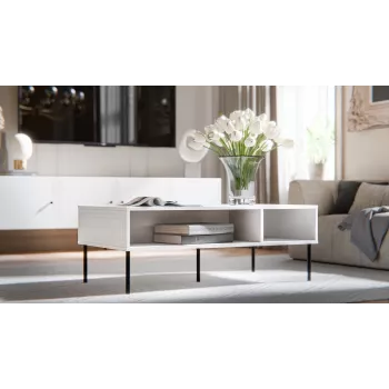 Mesa/banco PALAZZO BIS 110x60x40 blanco mate
