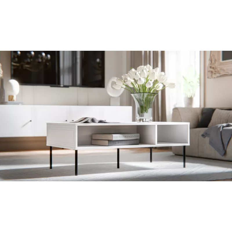 Mesa/banco PALAZZO BIS 110x60x40 blanco mate