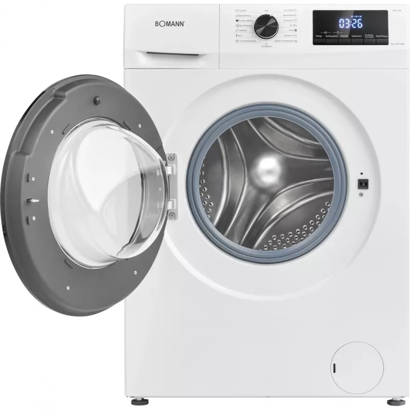 Lavadora BOMANN WA 7185, 8 kg, 1400 rpm, clase de eficiencia energética A, clase de centrifugado B