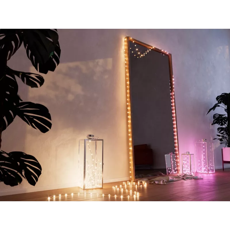 Tira de luces inteligente Twinkly Strings USB-C Pearls Wi-Fi/Bluetooth multicolor