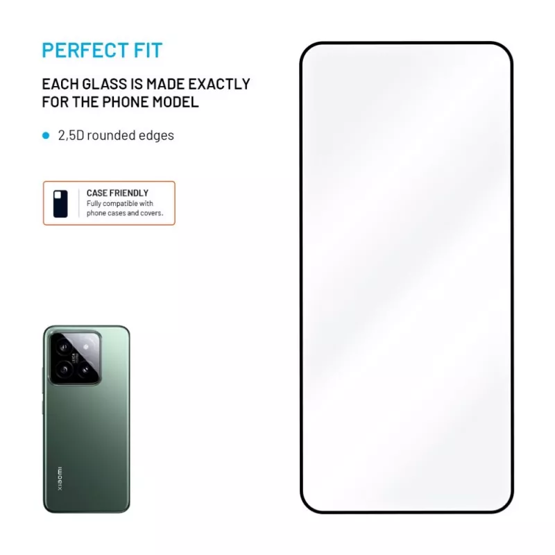 Protector de pantalla de cristal templado FIXED para Xiaomi 15 Full Cover 2.5D – cobertura de pantalla sin bordes