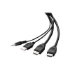 Cable combo Belkin Secure KVM - Cable de vídeo / USB / audio - conforme a TAA - USB, minijack, HDMI (M)