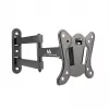 Soporte de pared para TV/monitor Maclean MC-417 totalmente articulado 13-32 30kg máx. VESA 100x100 negro con pintura en polvo soporte universal distancia a la pared ajustable giratorio inclinable