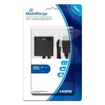 Cable adaptador de vídeo HDMI a VGA (D-Sub) + 3,5 mm MediaRange MRCS167