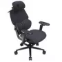 Silla gaming thunder x3 FLEX Pro Fabric gris — silla giratoria ergonómica, reposabrazos y reclinación ajustables