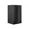 Armario de instalación de pared Lanberg 19'' 22U 600x600mm negro (puerta de cristal)
