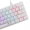 Teclado mecánico White Shark Nagamaki GK-006211 — diseño compacto, interruptores mecánicos Red, carcasa blanca