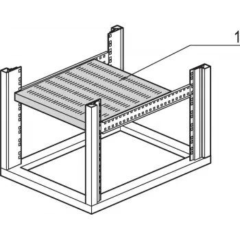 SCHROFF Bandeja de rack fija (eurorack universal) - FACHB.UNI.STAT.600B500T 7021 (22117851)