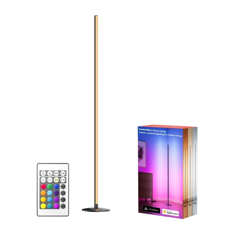 Lámpara de pie inteligente SwitchBot W1702100 con brillo ajustable y mando a distancia