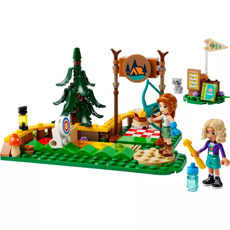 LEGO Friends Campamento de aventura de tiro con arco 42622 — 157 piezas, 2 minifiguras, edad 6+