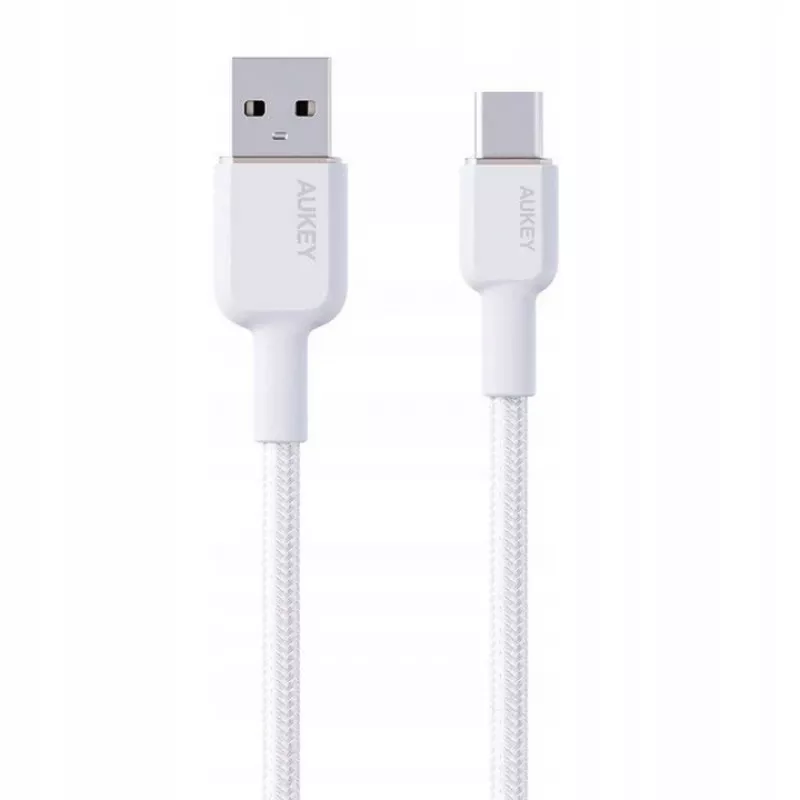 Cable de nailon AUKEY CB-NAC1 Blanco USB-C a USB-A