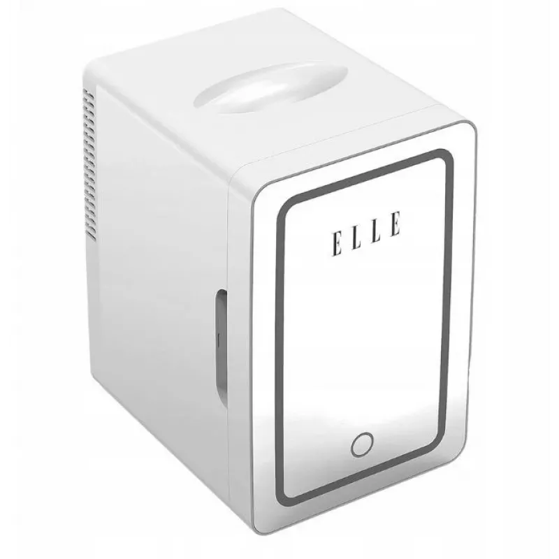Mini nevera con espejo de maquillaje LED Elle ESDAFX04WHEU 4 L blanca