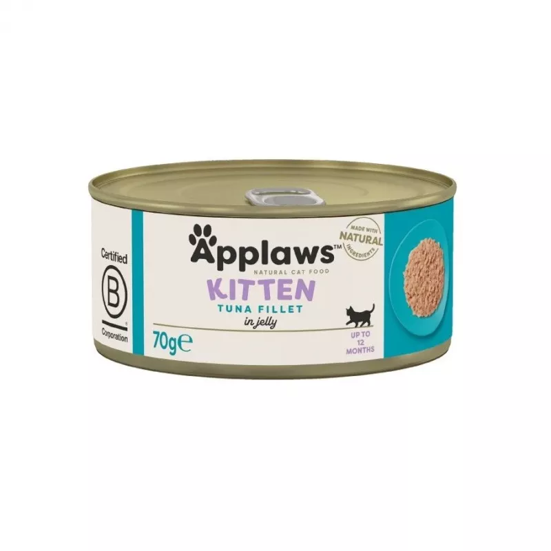 Applaws comida húmeda para gatitos con filete de atún en gelatina, 70 g