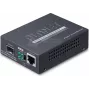 PLANET 802.3at PoE+ PD conversor de medios de red 2000 Mbit/s negro