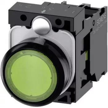 Siemens Pulsador anillo frontal plástico, accionador plano verde SIRIUS ACT 3SU1102-0AB40-1BA0 1 ud. (3SU1102-0AB40-1BA0)