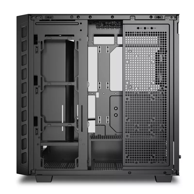 Sharkoon REBEL C80G RGB Torre Media Negra