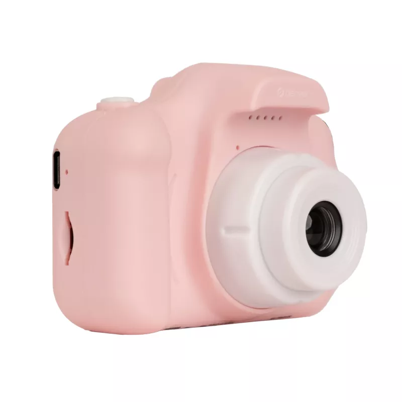 Cámara digital infantil DENVER KCA-1340RO — compacta 85 g, rosa