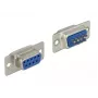 Conector de cable DeLOCK 65882 Sub-D 9 pines azul plateado